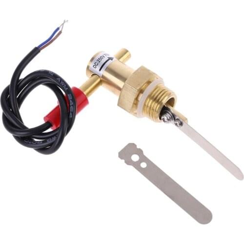 G1/2\" Water Flow Switch DN15 Liquid Flowing Switch 70W Brass for Pump