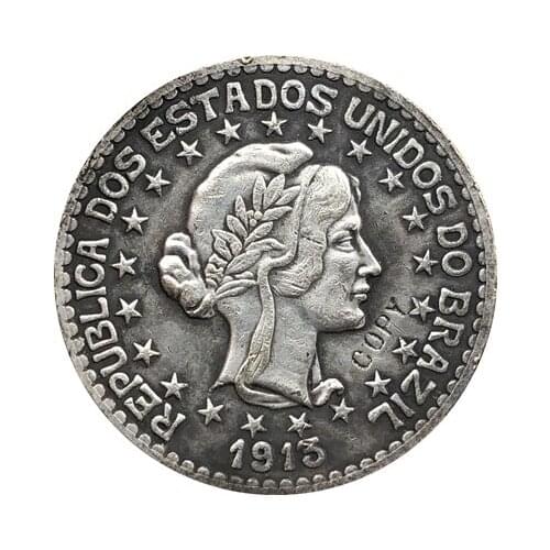 1913 Brazil 1000 Reis coins COPY