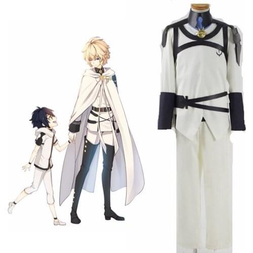Unisex Anime Cos Seraph of the end Mikaela Hyakuya Cosplay Costumes Suit Sets