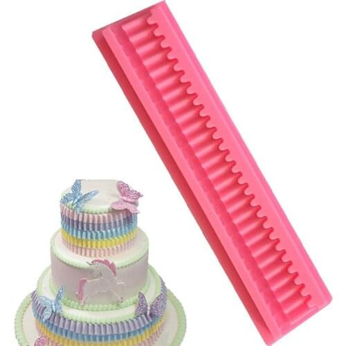 Lace Cake Mold Flower Lace Fondant Mold Mousse Sugar Craft Icing Non-stick Rectangle Pastry Cake Decorating Tools