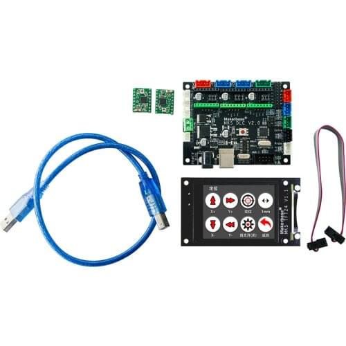 Laser engraving machine offline engraving set DLC+MKS TFT24 with frame +2 4988 green 3d printer parts