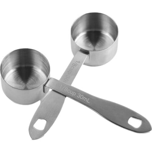 30ML Stainless Steel Coffee Spoon Milk Powder Tea Leaves Measuring Scoop Baking Spoons Kitchen Measurement Gadgets