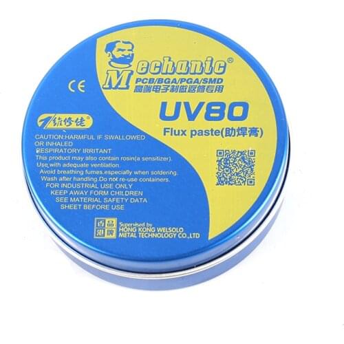 Mechanic Paste Flux MCN-UV80 For PCB/BGA/PGA/SMD Adcanced SMT Solder Products