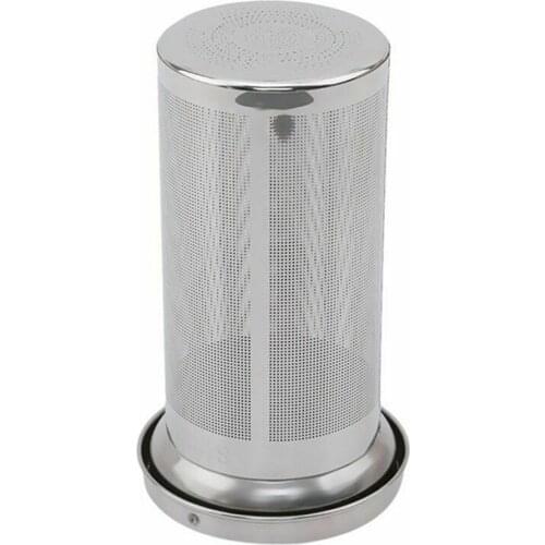 Tea Strainer Home Kitchen Infuser Reusable With Lid Accessories Coffee Mesh Filter Stainless Steel Cylinder Shape Practical