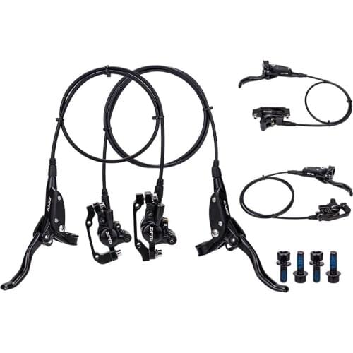 MTB Bike Hydraulic Oil Disc Brake Set Caliper Bicycle Cycling Parts Rotor Caliper Right Front Left Rear Bicycle Scooter Cycling