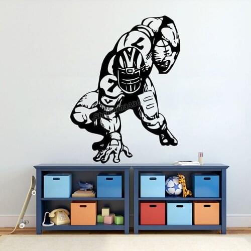 Football Wall Sticker Football Ball Sport Activity Wall Decal for Bedroom Kids Girl Boy Room Decor Vinyl Decals Design C464