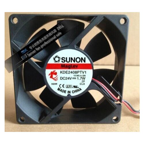 Original Authentic Sunon KDE2408PTV1 DC 24V 1.7W 80*80*25 8CM 2-wire Inverter Cooling Fan