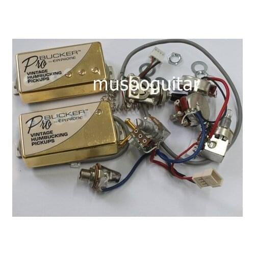 ProBucker Passive Neck and Bridge Pickups in gold color