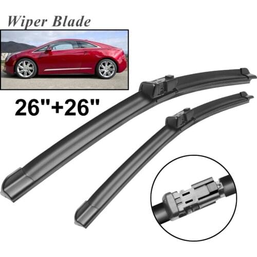 Okowiper RHD & LHD Front Wiper Blades For Cadillac ELR 2010 - 2016 Windshield Windscreen Front Window 26"+26"