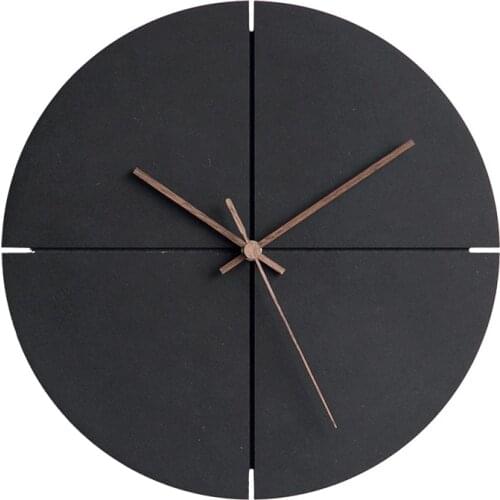 Nordic Silent Wall Clock Quartz Modern Design Minimalist Creative Wall Clock Kitchen Simple Zegar Scienny Home Decor 50ZB50