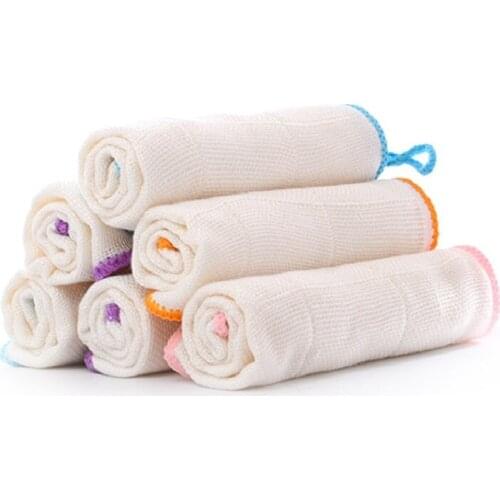 Dishwashing towel free from oil stain bamboo wood fiber cleaning dishcloth dishcloth gauze