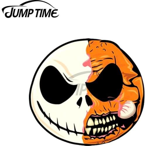 Jump Time 13 x7.8cm For Orange Jack Zombie Car Decal Waterproof Car Stickers Vinyl Material Interesting Scratch-Proof Decoration