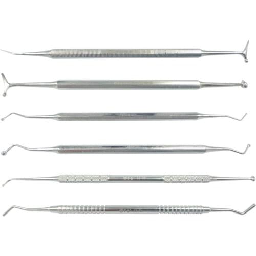 1 pcs Dental tools composite filling stainless steel instrument spatula Amalgam Composite Filling Plastic Double Ends Oral Care