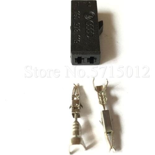 2 Hole 1G0973119 Automotive Connector Electrical Trunk Light Connector Car Microphone Socket For VW Audi