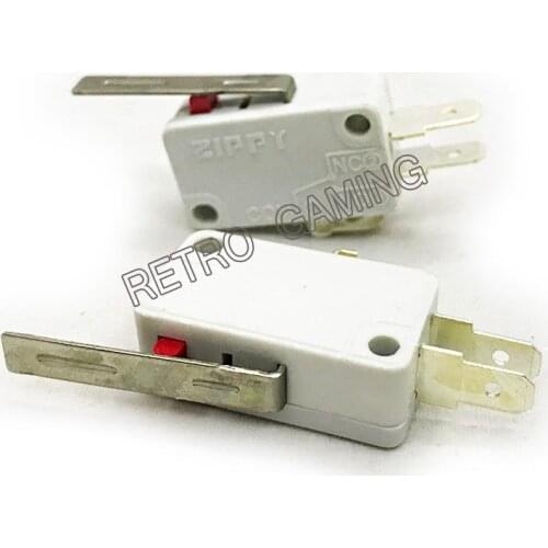 3,000pcs ZIPPY Microswitch for Push Button 3 pin white micro switch for button/Arcade Game Parts/cabinet accessories
