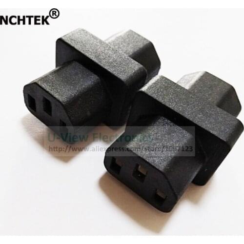 NCHTEK IEC 320 C13 3Pin Female to C13 Female AC Power Adapter/Free Shipping/10PCS