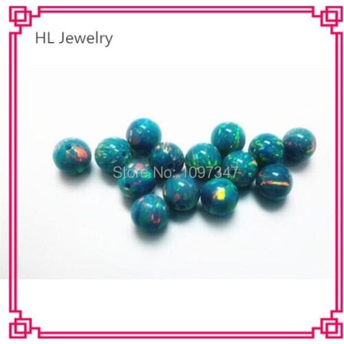 Aliexpress New Product 5MM Marine Blue Lab Created Opal Loose Bead