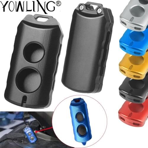 FOR Yamaha NVX NMAX XMAX Aerox 125 155 250 300 400 QBIX Motorcycle Aluminum Key Case Remote Control Cover Dust Holder Protector