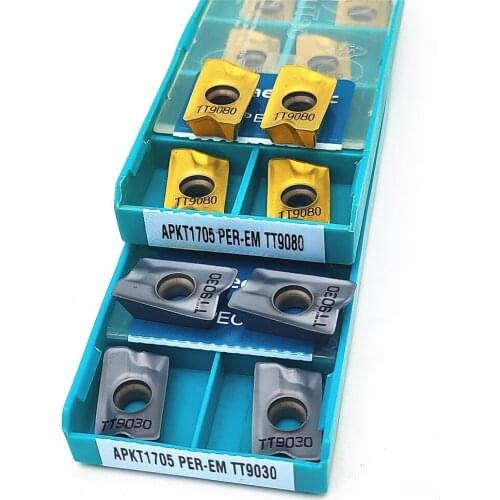 APKT1705 PER-EM TT9080 Carbide Insert Cutting Tool High Quality Turning Insert CNC Lathe Tools Milling APKT1705 PER-EM TT9030
