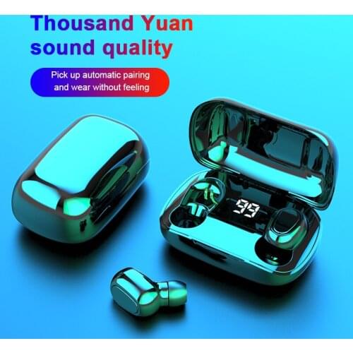 Mini TWS Wireless Headset L21 Pro Earbuds Ears Stereo Headphones Surround Sound Works On All Smartphones Bluetooth Earphone