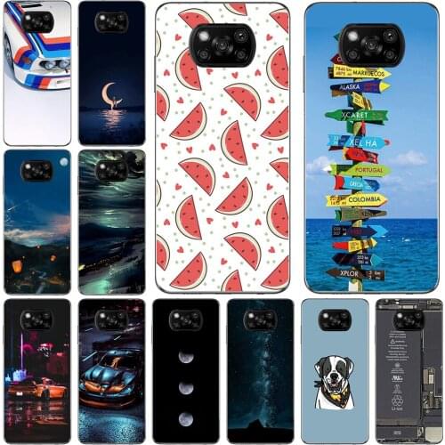 Phone Cases For Xiaomi Poco X3 NFC 2020 / X3 Pro 2021 6.67 inch Soft TPU Cover Color Luxury Popular Printing Mobile Fashion Bags
