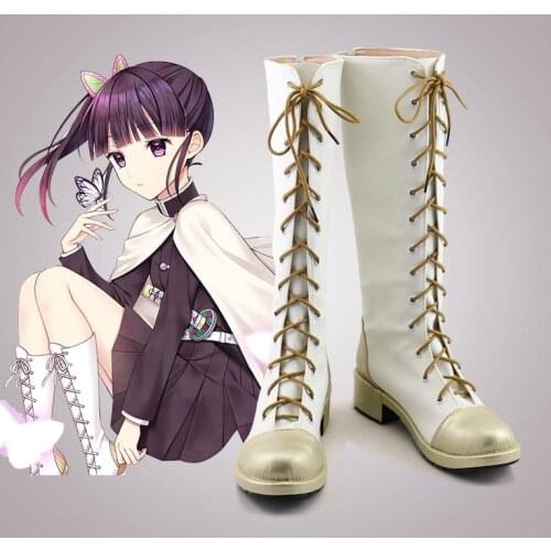 Demon Slayer: Kimetsu no Yaiba Tsuyuri Kanao Halloween Cosplay Boots Shoes Kanao Tsuyuri Cosplay Accessories Free Shipping