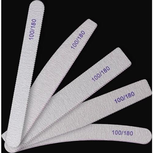 25pcs/pack Thick Nail File Strips 100/180 Double-sided Sanding Strips 5 Types Of Nail Grinding Polishing Tools Available