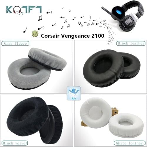 KQTFT flannel 1 Pair of Replacement Ear Pads for Corsair Vengeance 2100 Headset EarPads Earmuff Cover Cushion Cups