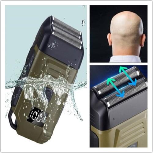 Washable Electric Barber Detailer Shaver Fading Style Razor Man Bald Head Shaving Machine Quick Charger Portable Beard Trimmer