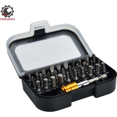 Screwdriver Bit Set 31 Most Used Screwdriver Bits 1 Quick Release Hex Chuck Extension Adapter Mini Electronic Screwdriver Bits