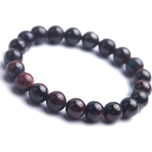 Genuine Natural Purple Sugilite Round Crystal Loose Beads Women Lady Charm Stretch Bracelet 9.5mm