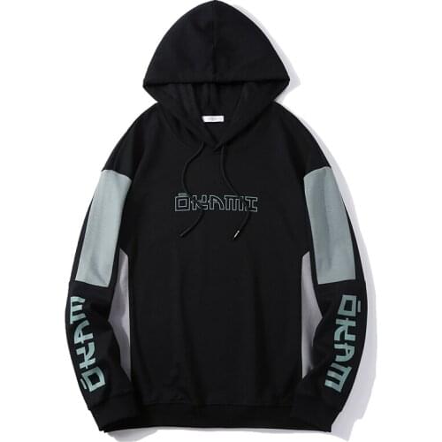 2021 New Mens Hoodies Sweatshirts Mens Spring Fashion Patchwork Hooded Sweatshirt Autumn Casual Street Trendy Male Clothing