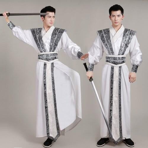 New Chinese National Hanfu Costume for Men Tang Dynasty Suit Hanfu Cosplay Ancient Costume Photography Stage Clothes Men