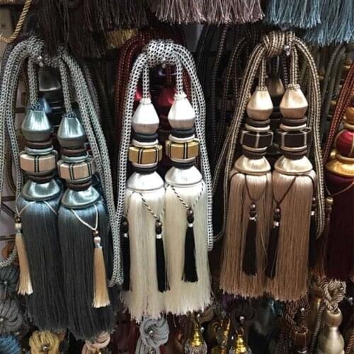 New high-end curtain hanging ball Pagoda double ball tassel hanging ball