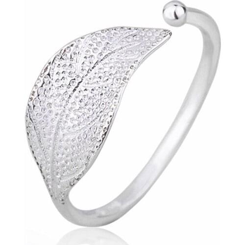 Engagement Wedding Ring Leaf Olive Branch Female Rings Adjustable Female Rings Charm Ring Fine Jewelry Accessories Lover Gift