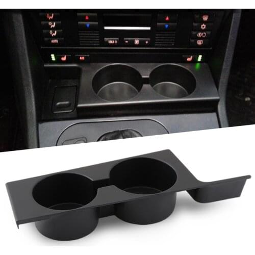 Front Car Cup Holde for BMW E39 5-Series 1997 1998 1999 2000 2001 2002 2003 Black Portable Car Front Premium Cup Holder