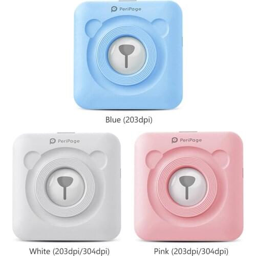 PeriPage 304 DPI Portable Thermal bluetooth-compatible Printer Mini Photo Printer For Android IOS Phone 58mm Pocket Machine