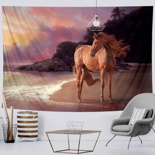 Psychedelic Scene Animal Art Tapestry Mandala Tapestry Hippie Bohemia Living Room Home Decor Sofa Blanket Sheets