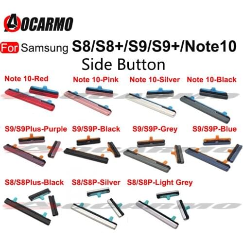 For Samsung Galaxy S8 S9 S10 Plus S8+ S9+ Volume Up Down Power On Off Side Key Button For Samsung Note 10 Replacement Parts