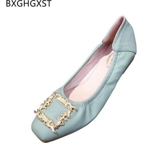 Square Toe Slip on Shoes for Women 2021 Korean Fashion Loafers Women Harajuku Shoes Woman Flats Lolita Shoes Zapatos De Mujer