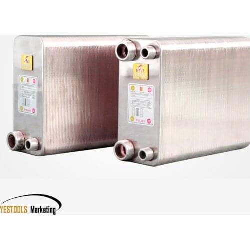 1unit 80 Plates Stainless Steel Heat Exchanger Beer Wort Chiller Cooler Home Brewing Beer Brazed Plate Type Water Heater SUS304