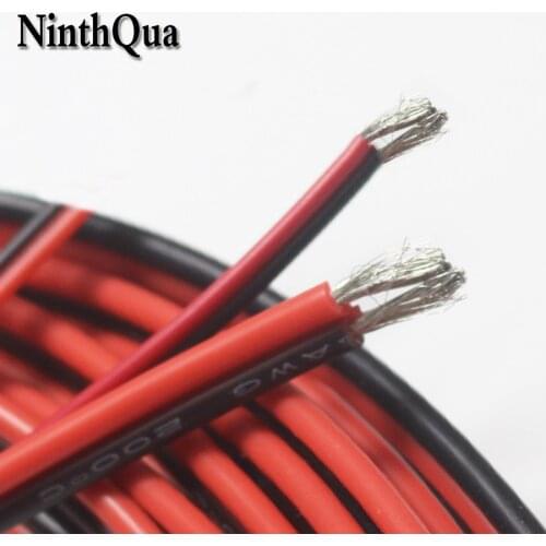 1metre 18/20/22/24/26 Gauge AWG Electrical Wire Tinned Copper Insulated PVC Extension LED Strip Cable Red Black Wire