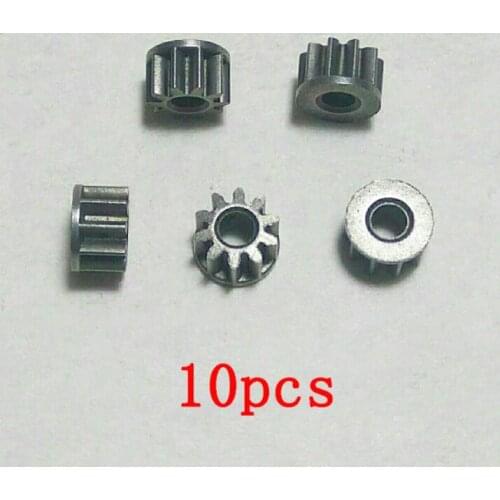 10pcs 2mm Motor Shaft Metal Gear 10T 0.4M Diameter 5mm Thickness 3mm Variable Speed Reduction Pinion for DIY Models