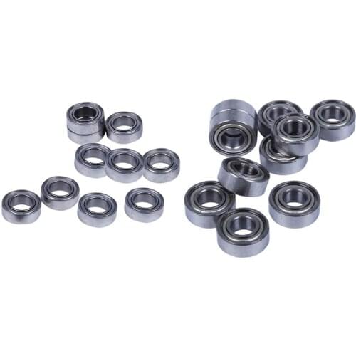 10Pcs Miniature Sealed Metal Shielded Metric Radial Ball Bearing Model: MR115 ZZ 5X11X 4MM & 10Pcs MR95-ZZ 5X9X3mm