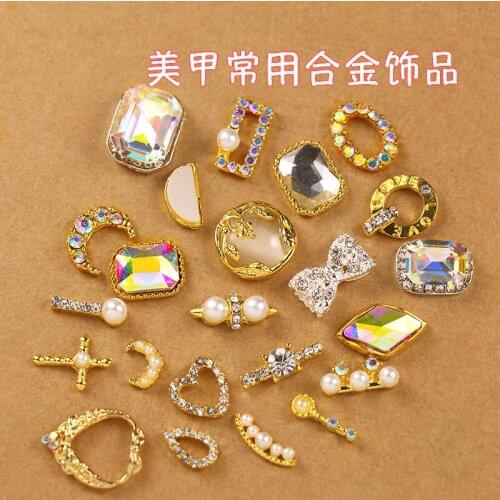 10 pcs Manicure alloy manicure Q10 nail decoration