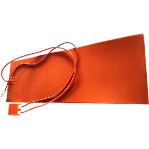 120V 1050W 300*1000*1.5mm Silicone Rubber Heater for machine digital thermostat on wire 3000mm lead wire