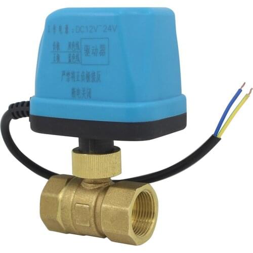 2 way motorised valve 2 port electric motorized ball valves normally open dc12-24v