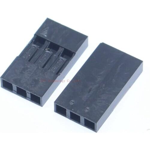 200pcs Dupont Head 2.54mm 3P 1X3P Dupont Plastic Shell Pin Head Connector Jumper Wire Cable Housing Plug Female