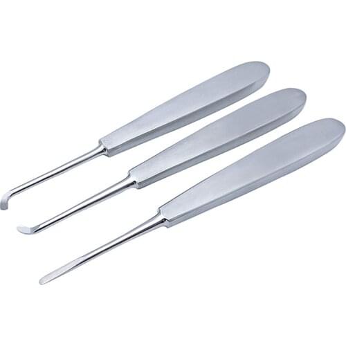 3PC Dental Teeth Root Elevator Dental Apical Elevators Stainless Steel Surgical Instruments Tools