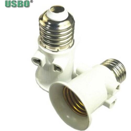 5PCS Universal White PBT E27 E26 LED Light Base Conversion Lamphead Led Bulbs Fire Plug Adaptor Lamp holder